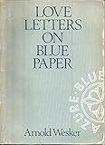 Love letters on blue paper