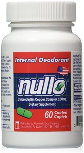Nullo Internal Deodorant Tablets Controls Body Odors Safely and Effectively - by Nullo