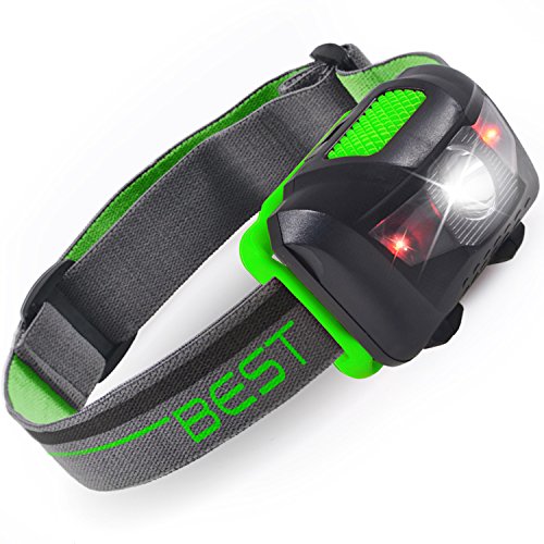 Best 120 Lumen Waterproof LED Headlamp with 4Modes CAMP STUFFS
