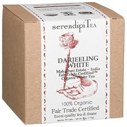 SerendipiTea Darjeeling White, India, Organic White Tea, 2-Ounce Boxes (Pack of 2)