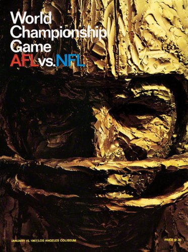 Canvas 22 x 30 Super Bowl I Program Print | Details: 1967, Packers vs Chiefs
