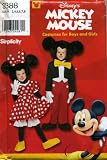Simplicity Disney's Mickey and Minnie Mouse Costume Sewing Pattern #9388