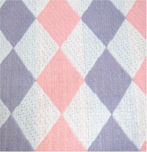 100% Cashmere Scarf (Argyle Pink & Lavender)