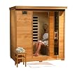4 Person Sauna Heat Wave Hemlock 9 Carbon Infrared Heaters CD Player MP3 New