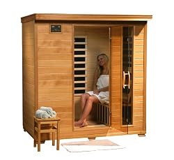 4 Person Sauna Heat Wave Hemlock 9 Carbon Infrared Heaters CD Player MP3 New