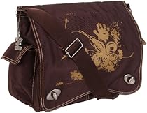 Kalencom Diaper Bag, Screened Chocolate Fleur De Lis
