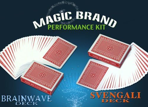 Magic Brand Performance Kit - Brainwave &amp; Svengali Decks--Red Back