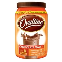 Nestle Ovaltine Chocolate Malt, 12-Ounce Tubs (Pack of 6)