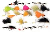 50 Assorted TROUT FLY FISHING FLIES