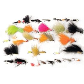 50 Assorted TROUT FLY FISHING FLIES