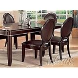 Set of 2 Dining Chairs Wenge Finish