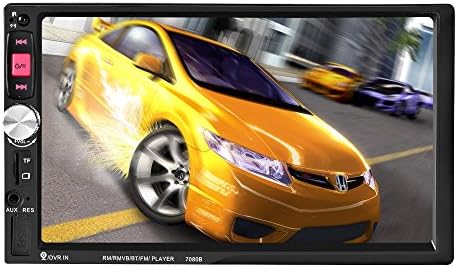 Suncer Double Din 7 Inch TFT Touch Screen Bluetooth Hands-Free Calls FM Radio Back Car Video USB / TF Aux Input Car Stereo MP5 Player With Remote Control (7080B)
