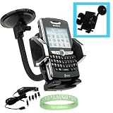 GPS Dashboard Windshield Car Mount for the Garmin Nuvi 200 200W 250 250W 260 260W 270 205 205W 255 255W 265T 265WT 275T 500 550 680 750 760 770 780 755T 765T 775T 785T 850 880 5000 + Universal GPS Car Charger + VG Wristband!!!