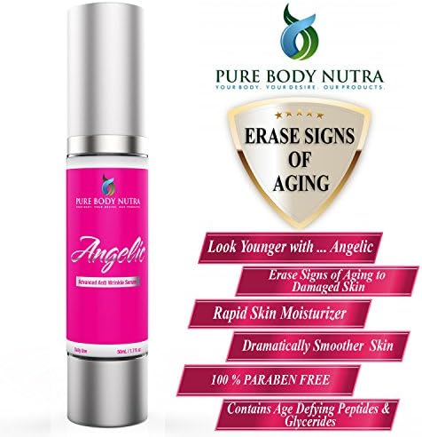 #1 Anti Aging SERUM. EXTREME " PEPTIDE " anti aging serum. ERASE crows feet, wrinkles and dark lines. LOOK 10-20 Years YOUNGER IMMEDIATELY. Get results with the #1 Anti-AGING SERUM. Amazing 1.7 oz MEGA SIZE ! Its time to look younger with ANGELIC by Pure Body Nutra