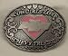 Cowgirls Love Chevy Trucks (Pink) Enamel Pewter Buckle, Automotive Buckle Cowgirls Love Chevy Trucks (Pink) Enamel Pewter Buckle, Automotive Buckle