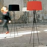 IMAGE OF Tripod Floor Lamp - Silver Base/Gold Shade (Includes 2 CFL Bulbs)