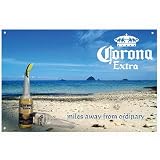 New Officially Licensed Corona Extra Miles Away From Ordinary Bar Metal Sign