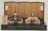 ひな人形 【真多呂】木目込 本金親王 本金 麗鳳雛セット b826の画像