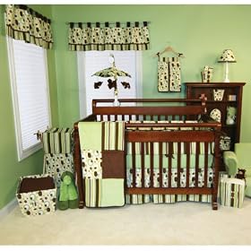 GIGGLES - 4 PC CRIB SET - BABY BEDDING SETS
