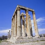 Temple of Olympian Zeus, Athens, Greece, Europe Photographic Poster Print