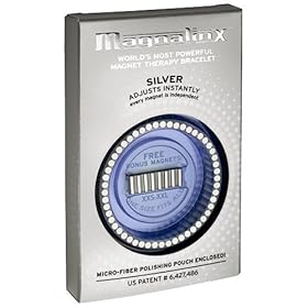  Magnalinx - Worlds Most Powerful Magnet Therapy Bracelet - Silver