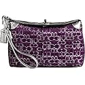 AUTHENTIC COACH METALLIC LUREX CAPACITY WRISTLET 42037 (Plum)