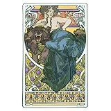 Woman reclining on a Bearskin, by Alphonse Mucha (Print On Demand)