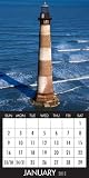 2012 Lighthouses Magnetic Calendar