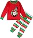 BlcSwan Baby Boy Girl Christmas Santa 2 Pcs Pajamas Set Shirt + Pants (12M-7Y)