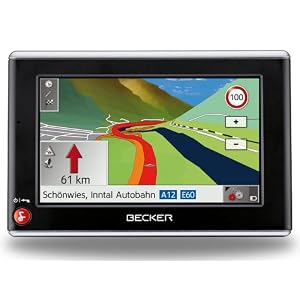 Becker Traffic Assist Z205 Navigationsgerät mit TMCpro (10,9 cm (4,3 Zoll) Display, Kartenmaterial Europa 40 aus 2010, 3D-View, Bluetooth, Sprachsteuerung)