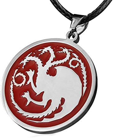 Muqi a Song of Ice and Fire Game of Thrones Targaryen Dragon Badge Necklace