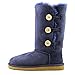UGG Australia Girls' Bailey Button Triplet Sheepskin Fashion Boot