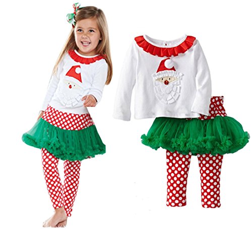 Bebone Baby Girls Santa Claus Cotton Outfits