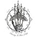 Bella Ladies / Juniors / Girly Tank Top : Beauty Is Skin Deep - Goth Design with Moth and Skeleton Hand