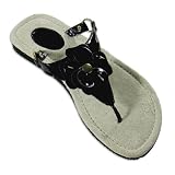 Private Label Ladies Flower Sandal, Black 51AfzVHQFaL. SL160 Private Label Ladies Flower Sandal, Black