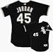 Michael Jordan Chicago White Sox MLB Jersey #45 (Black) Authentic Diamond Collection Baseball Throw
