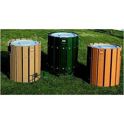 20 Gal.Trash Container Color: Black