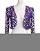 Prettyguide Women Ds Clubwear Sparkly Sequin Long Sleeve Shrug Cardigan Jacket