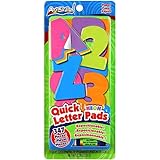 ArtSkills Neon Poster Letters, 4 Neon Colors, 345 Pieces, 1 Glue Stick (PA-1225)