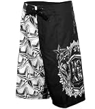 No Fear Men's NEVERMORE BOARDSHORT- Black