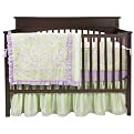 Isabella Lilac/Green 4 pc Crib Set