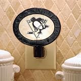 Pittsburgh Penguins Art Glass Night Light
