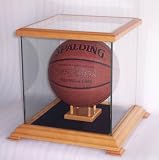 Glass Display Case for Basketball, Soccer Ball, Helmets and more