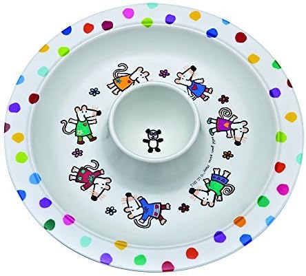 Petit Jour Maisy Mouse Egg Cup Holder within a Plate - In the Garden design by Maisy Mouse