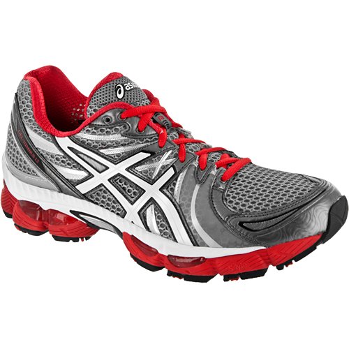 Asics Gel-Nimbus 13 Men Laufschuhe silver-white-flame - 50,5
