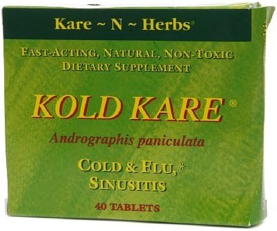 Kold Kare Daily Immune Health Function, 40 Count, Pack of 5 - Effective Against Cold, Sinus, Allergy Symptoms | Non-Habit Forming | No Side Effects