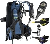 Oceanic Biolite BCD Scuba Diving Gear Travel Package