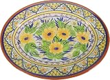 New ~ Lisbon Design Sunflower Le Cadeaux Melamine ~ Oval Serving Platter 16 inches