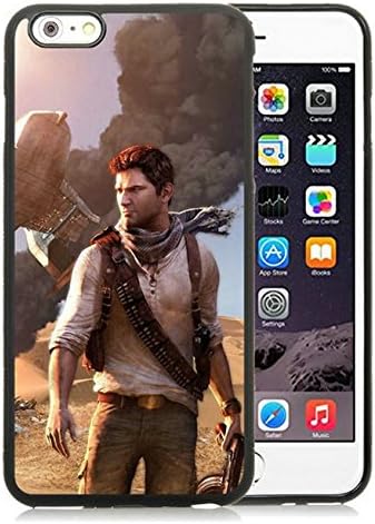 6/6S Plus TPU Cases Designed With Uncharted Airplane Wildfire Crash Desert Black Rubber Case for iPhone 6 &amp; 6S Plus(5.5)