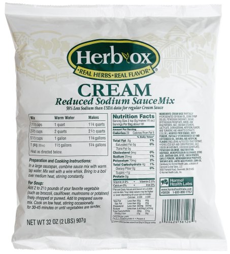 Hormel Cream Soup Mix, Reduced Sodium, 32-Ounce Units (Pack of 2) by Hormel